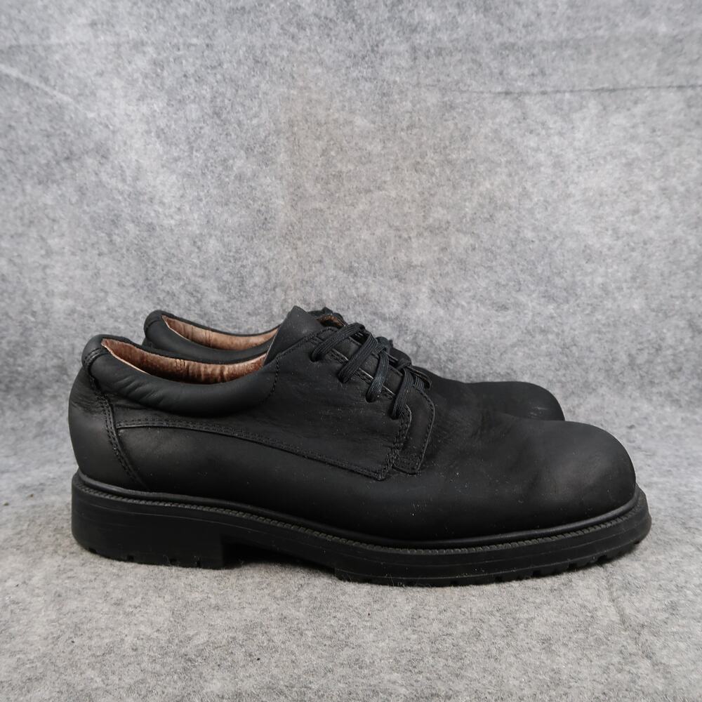 Cambridge Classics Shoe Men 9.5 Derby Oxford Noble Black Leather Classic Lace Up